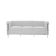 Sofa Le Corbusier 3 Lugares Inox Em Couro Natural Branco