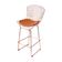 Kit 8 Banquetas Bistrô Bertoia Cobre D80 Com Assento Cobre