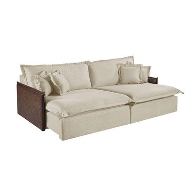 Sofá Martins M-160 Linho 2 Módulos De 80cm Estofados Martins Linho Creme