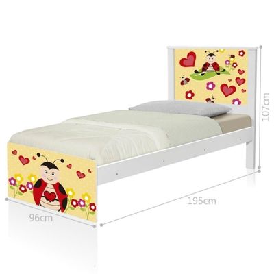 Cama Juvenil Zap Com Cabeceira Joaninha