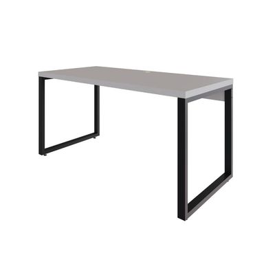 Mesa Diretor 150x70x75cm Yon - Off White-est.preta Off White-est.preta