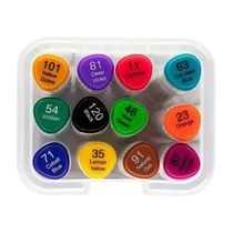 Marcador Artístico Evoke Dual Marker Brw 12 Cores