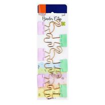 Clips Para Papel Binder 25mm Blister Com 6 Unidades