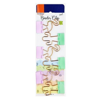 Clips Para Papel Binder 25mm Blister Com 6 Unidades