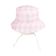 Chapéu Infantil Rosa / Smile Xadrez 1 a 2 anos -Pimpolho