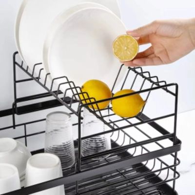 Escorredor de Louças 2 Andares TopChef - Organização Completa com Bandeja Coletora