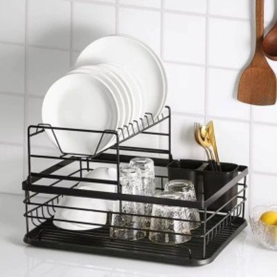Escorredor de Louças 2 Andares TopChef - Organização Completa com Bandeja Coletora