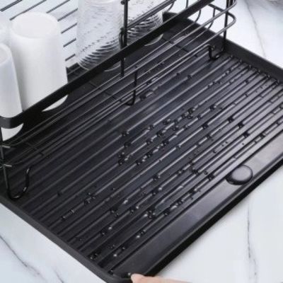 Escorredor de Louças 2 Andares TopChef - Organização Completa com Bandeja Coletora