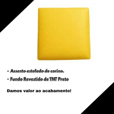 Assento Para Banco- Banqueta 30 Cm 4 Unidades amarelo