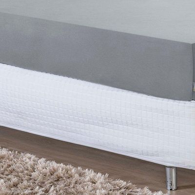 Lençol Com Elástico Solteirão Nobre 1 Peça 30cm De Altura Malha 100% Algodão - Cinza