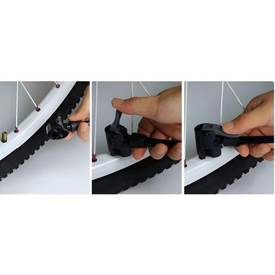 Mini Bomba De Ar Portátil Alavanca Pneu Bicicleta Carro Bola Com Trava De E Mangueira 40cm