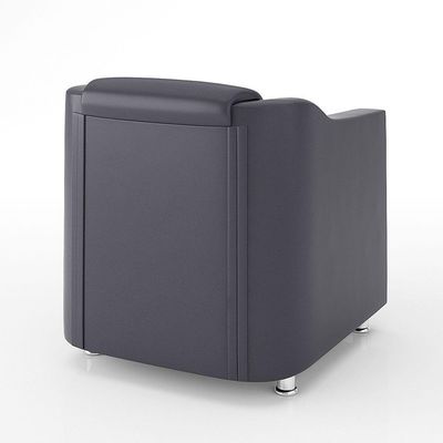 Kit Sofá Namoradeira Reforçada Tilla + 02 Poltronas cinza