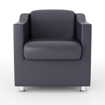 Kit Sofá Namoradeira Reforçada Tilla + 02 Poltronas cinza