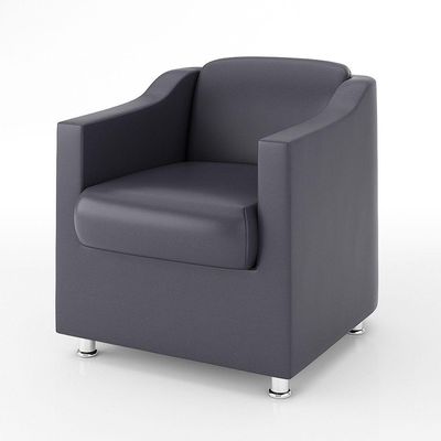 Kit Sofá Namoradeira Reforçada Tilla + 02 Poltronas cinza