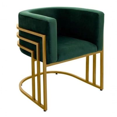 Poltrona Decorativa Mona Luxo Base De Madeira Maciça Sala Recepção Veludo Rosa Claro Eli Móveis E Decoração