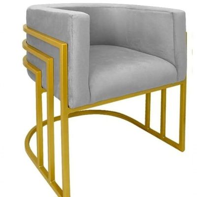 Poltrona Decorativa Mona Luxo Base De Madeira Maciça Sala Recepção Veludo Rosa Claro Eli Móveis E Decoração