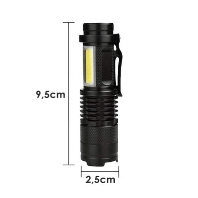 Mini Lanterna Led COB Portatil Usb Recarregavel