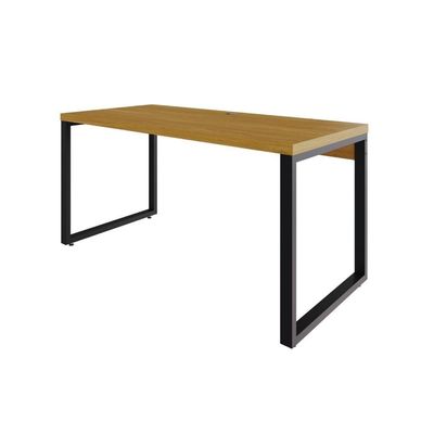 Mesa Diretor 150x70x75cm Yon - Acácia Mel-est.preta Acácia Mel-est.preta