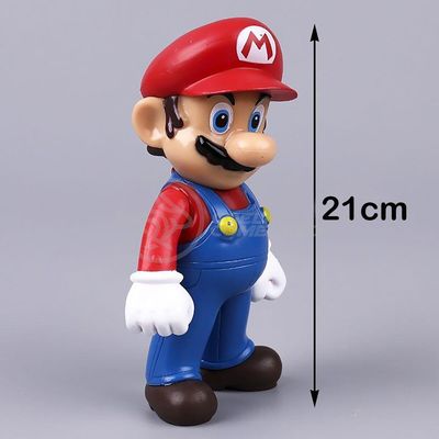 Boneco Action Figure Mario Articulado Colecionável Grande Super Size 23cm - Super Mario World