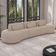 Sofá 5 Lugares Orgânico Para Sala Living 326cm Vasti M03 Veludo Bege - Lyam Decor