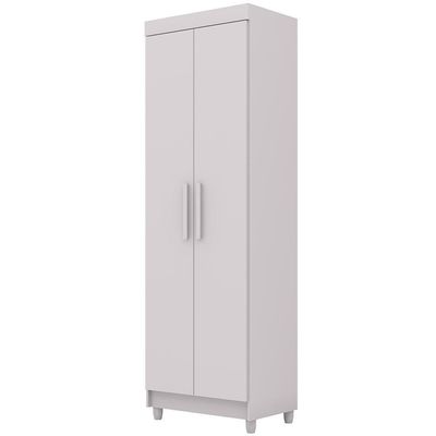 Armário Multiuso 2 Portas 60cm Hebrom V01 Branco - Lyam Decor