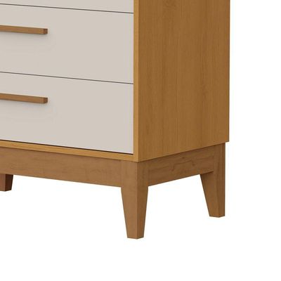Comoda Gaveteira Flip 4 Gavetas Areia Fosco Com Savana