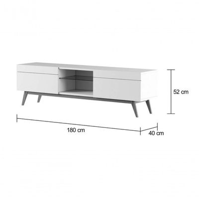 Rack Classic 2g 1.8 Preto - Imcal Móveis