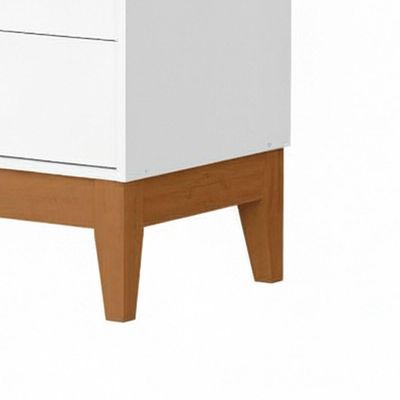 Comoda Gaveteira Flip 4 Gavetas Branco Fosco