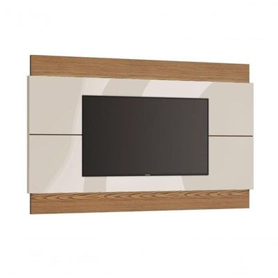 Painel Para Tv Classic 2.2 Off White Com Freijó - Imcal Móveis
