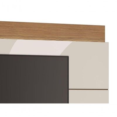 Painel Para Tv Classic 2.2 Off White Com Freijó - Imcal Móveis