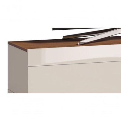 Rack Classic 1g 1.4 Off White Com Freijó - Imcal Móveis