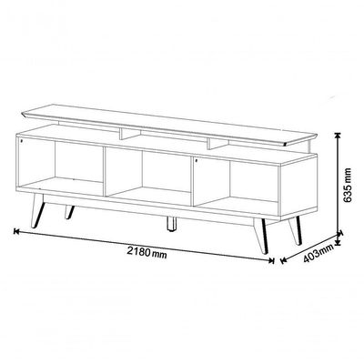 Rack Classic +ad 2.2 Branco Acetinado - Imcal Móveis