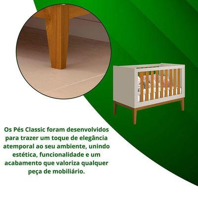 Berco Noah Classic Areia Fosco Com Savana - Moveisaqui