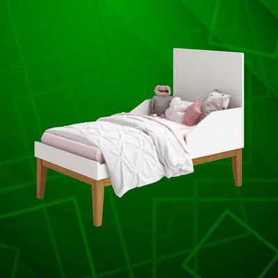 Berco Noah Classic Branco Fosco Com Savana - Moveisaqui