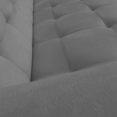 Sofá 3 Lugares Arezzo Suede Grafite