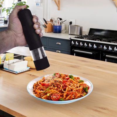 Moedor de Sal e Pimenta Eletrico Aço Inoxidavel