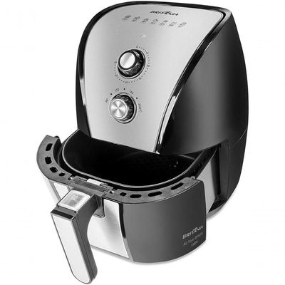 Fritadeira Eletrica Sem Oleo Air Fryer Britânia 5 Litros Bfr40 Preto 220V