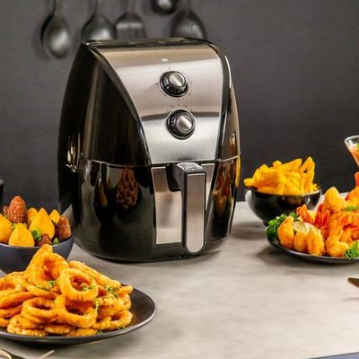 Fritadeira Eletrica Sem Oleo Air Fryer Britânia 5 Litros Bfr40 Preto 220V