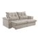 Sofá 4 Lugares Retrátil 250cm Pillow Top Reclinável Creme