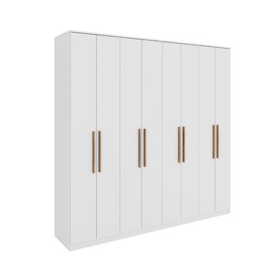 Guarda Roupa Casal Com 8 Portas E 4 Gavetas Austin Carraro Branco