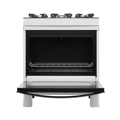 Fogão 5 Bocas A Gás Premium Glass Realce CR230 Branco Bivolt