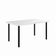 Mesa Estrutura Preta Mp1010-tp800 Tampo 1500x800x45mm Preto/branco