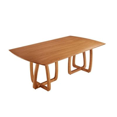Mesa Para Sala De Jantar Flora 180cm Tampo Barril Laminado Cinamomo Imbuia