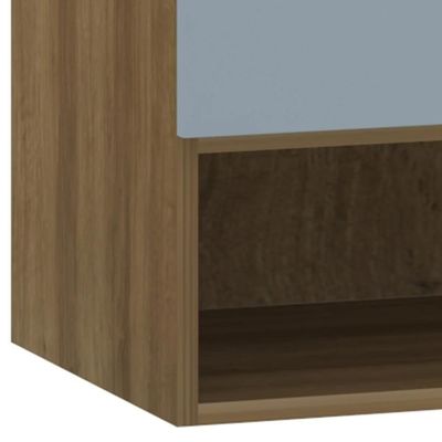 Armário Aéreo Ponte Modulado 165cm Delphi Avelã/grey L01 - Mpozenato