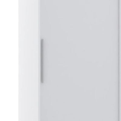 Guarda Roupa Solteiro 135cm 2 Portas 3 Gavetas Taiga Branco L01 - Mpozenato