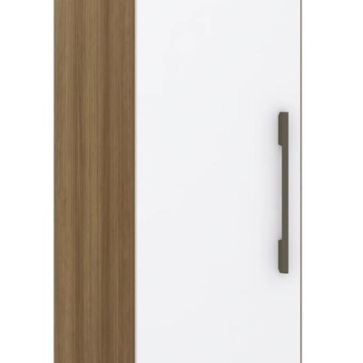 Guarda Roupa Modulado 38cm Com 1 Porta Delphi Avelã/branco L01 - Mpozenato