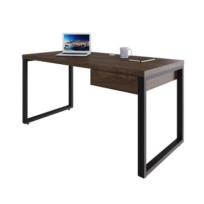 Mesa Diretor C-01 Gav. 150x70x75cm Yon - Nogueira-est.preta Nogueira-est.preta