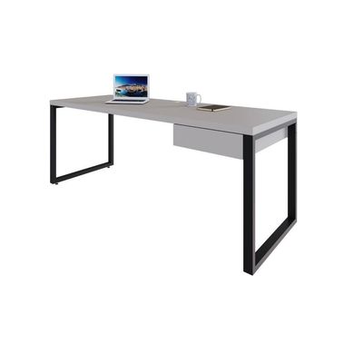 Mesa Presidente C-01 Gav. 190x70x75cm Yon - Off White-est.preta Off White-est.preta
