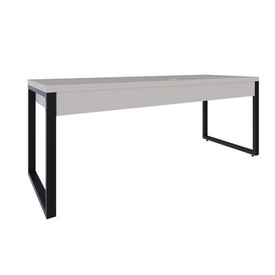 Mesa Presidente C-01 Gav. 190x70x75cm Yon - Off White-est.preta Off White-est.preta