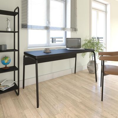 Mesa Orgânica Diretor Cantos Arredondados Round 150cm Est.preta